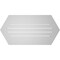 Ekena Millwork Half Round Surface Mount PVC Gable Vent: Functional, w/ 3-1/2"W x 1"P Standard Frame, 40"W x 20"H GVPHR40X2001SF - alternate 2